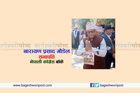 बाँके कांग्रेस सभापतिमा संस्थापन इतरका नारायण प्रसाद गौडेल विजयी